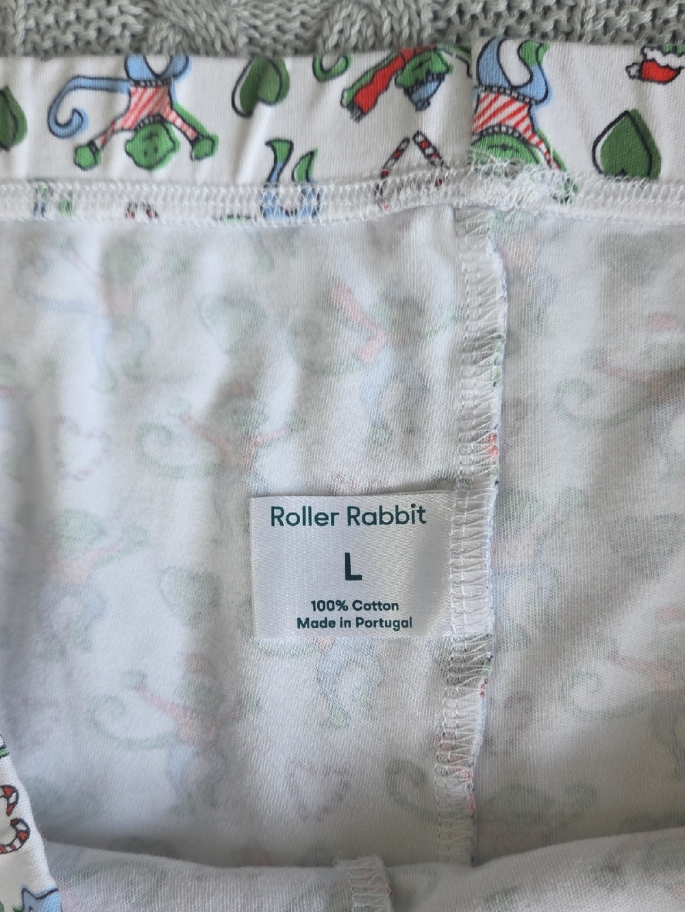 Roller Rabbit Merry Monkey Women's Pajamas Large Limited Edition 100% Cotton - Picture 10 of 11